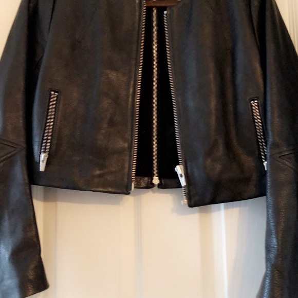 🚫SOLD🚫VEDA REAL leather zipper jacket - Picture 4 of 8